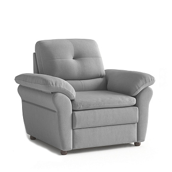 Кресло Кристина замша серый