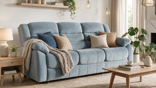 Диван прямой Мишель велюр бежевый